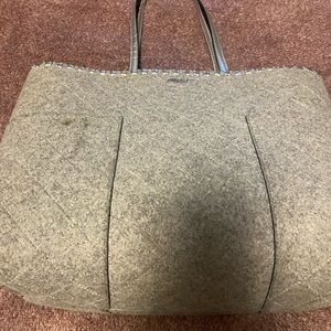 Tory Burch T Wool Tote Bag 100%WOOL